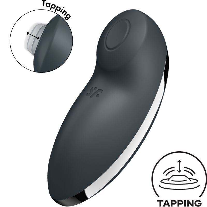 SATISFYER - TAP  CLIMAX 2 VIBRATORE E STIMOLATORE GRIGIO