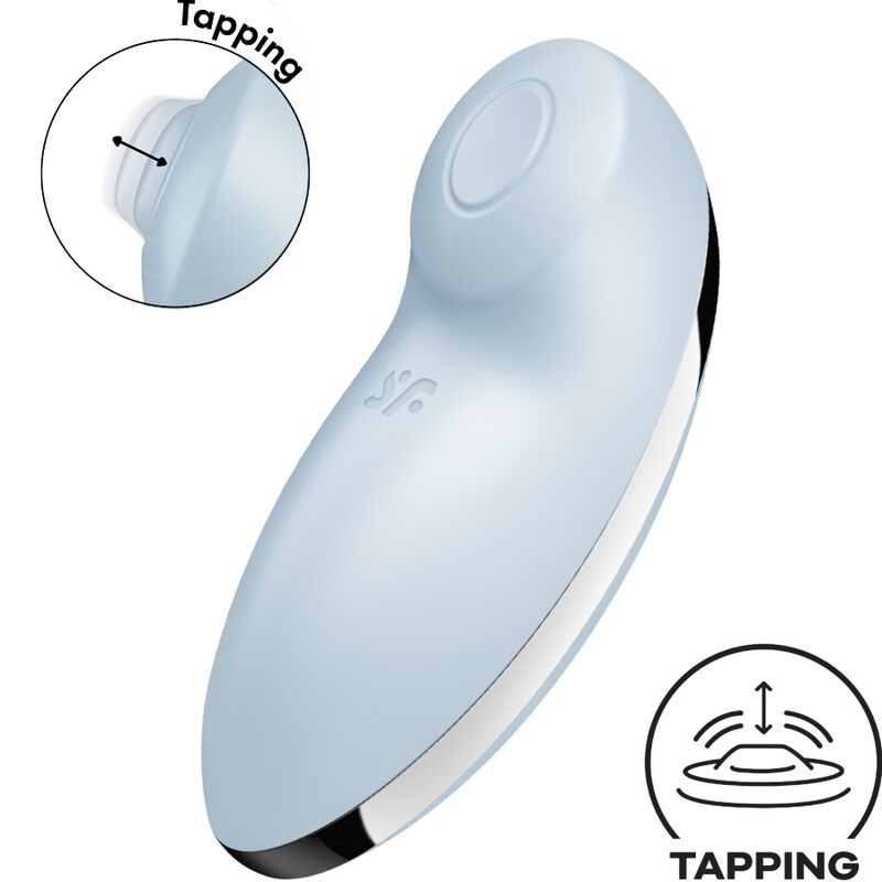 SATISFYER - TAP  CLIMAX 2 VIBRATORE E STIMOLATORE BLU